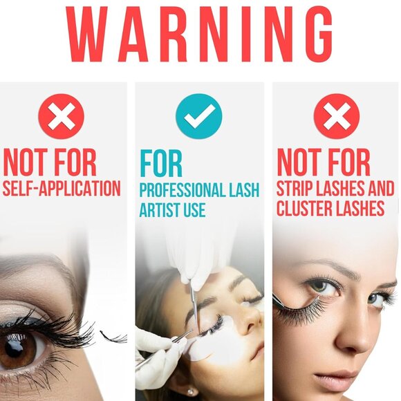 Lightning Speed Eyelash Extensions Glue - Fast Dry 0.3 Sec & 6-8 Weeks Retention - Picture 2 of 9